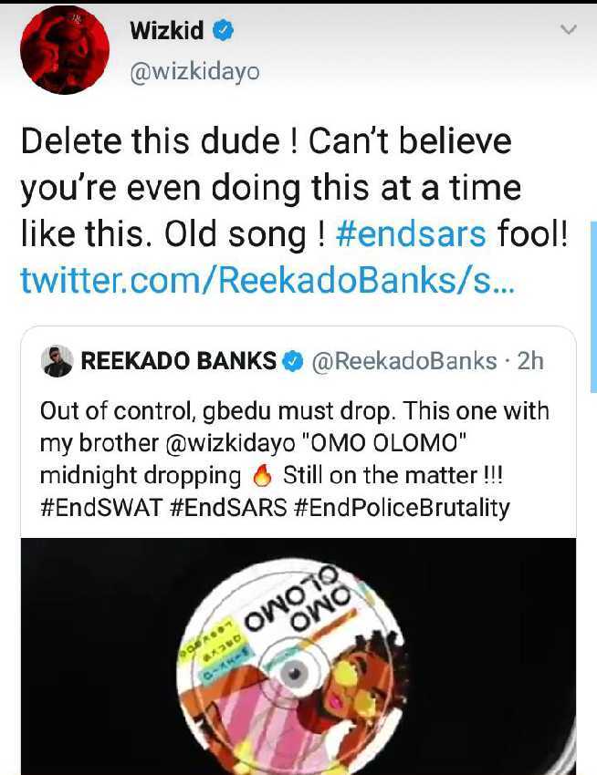 Wizkid Calls Reekado Banks Fool For Attempting to Release New Music With Him