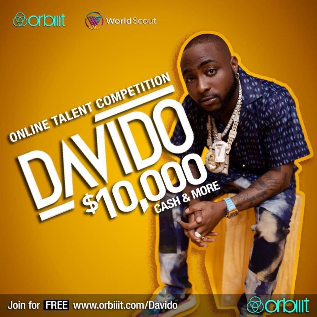 Davido Online Talent Competition; Winner To Go Home With $10k