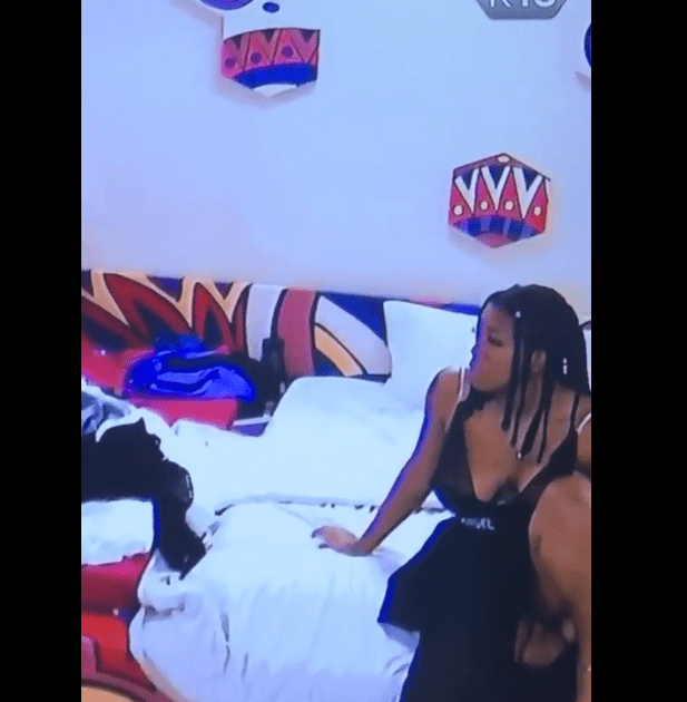#BBNaija: Angel Caught on Camera Touching Her Private Part (Video)