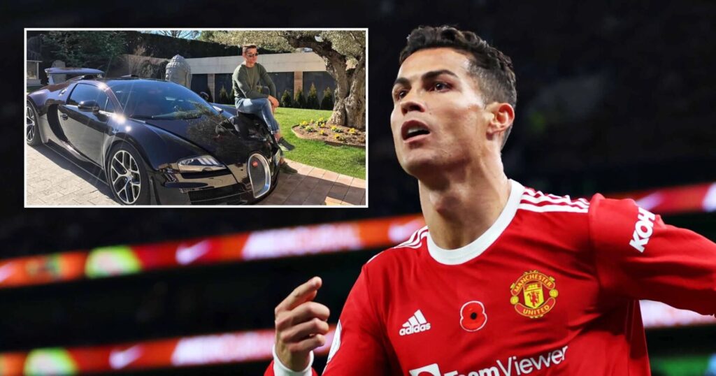 Cristiano Ronaldos' Bugatti Veyron was involved in a crash in Majorca
