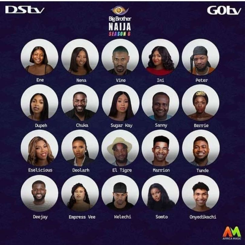 Photos Big Brother Naija Season 6 2021 Housemate (Names) 