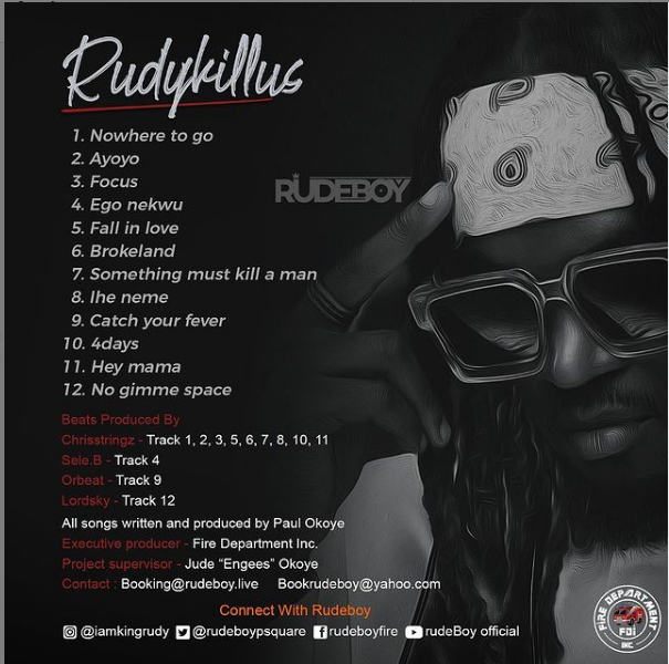 Rudeboy - Rudykillus Album & Songs Download (Audio)