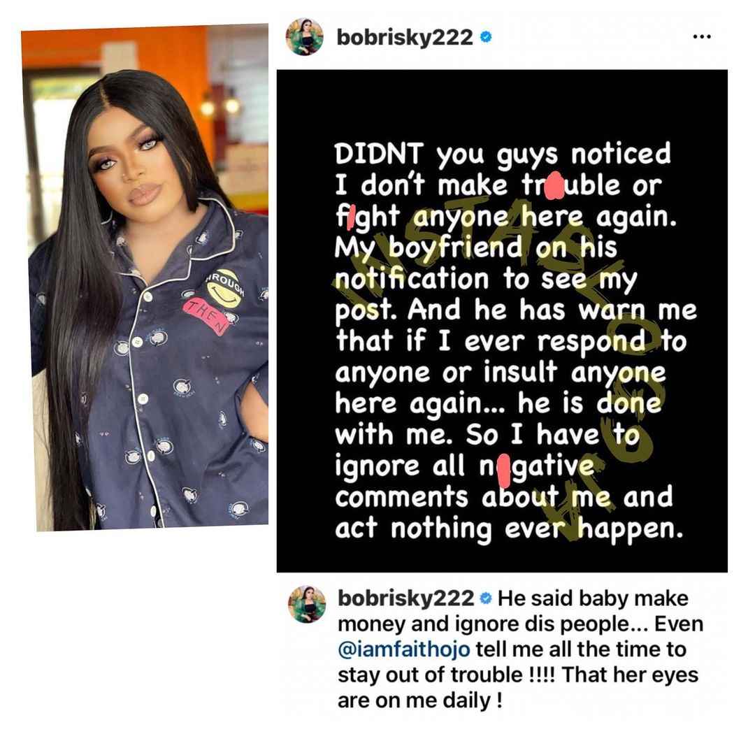 Bobrisky Reveals Why He Stopped Making Trouble or Fighting Anyone As Before