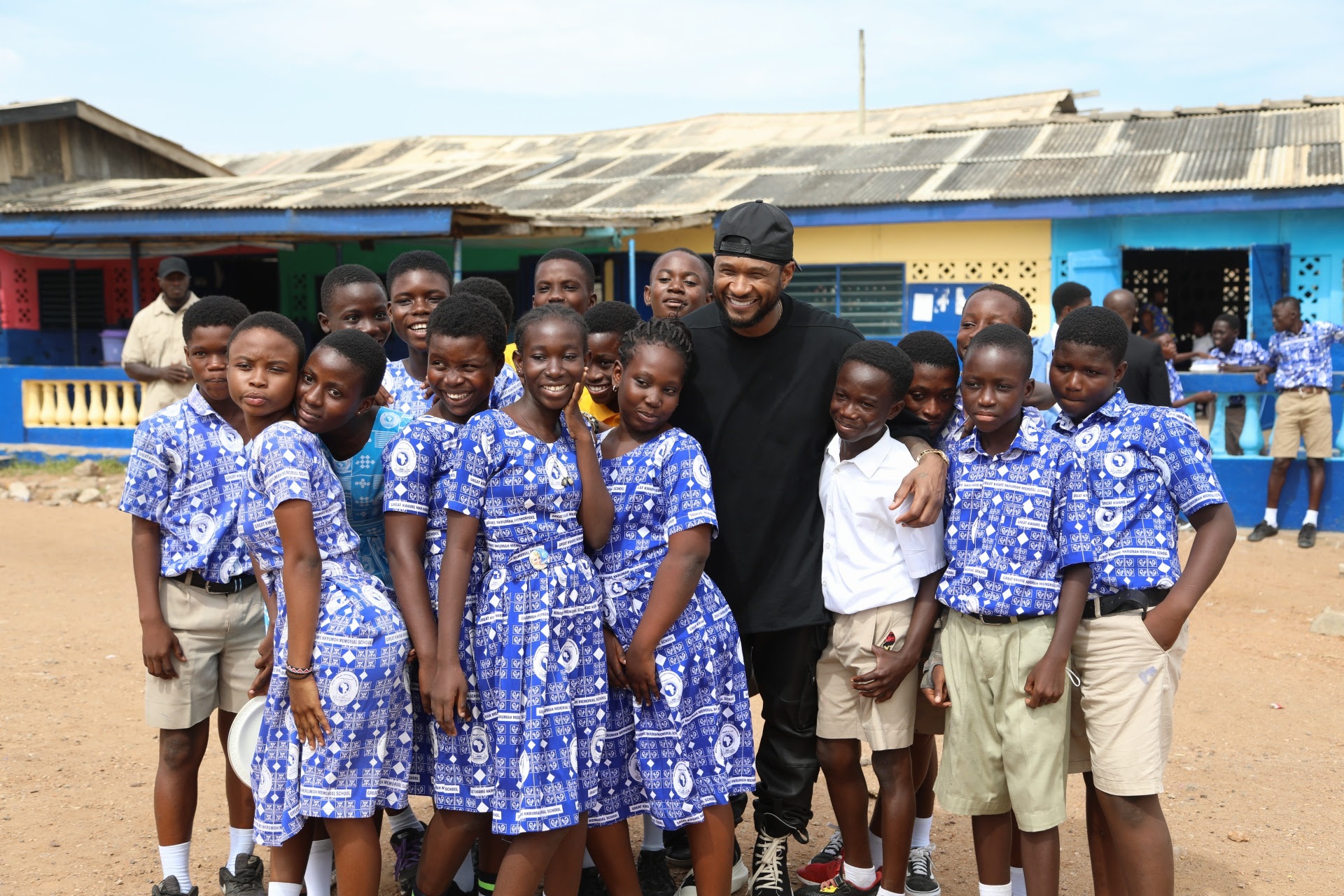 Usher Visits Historic Monuments In The Motherland, Ghana