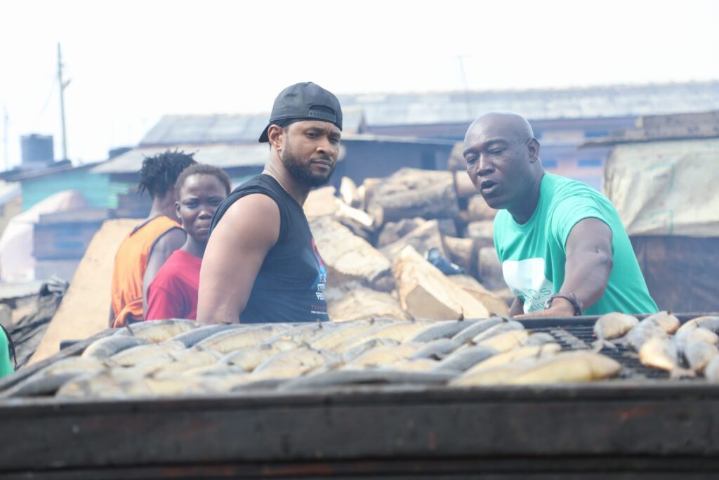 Usher Visits Historic Monuments In The Motherland, Ghana